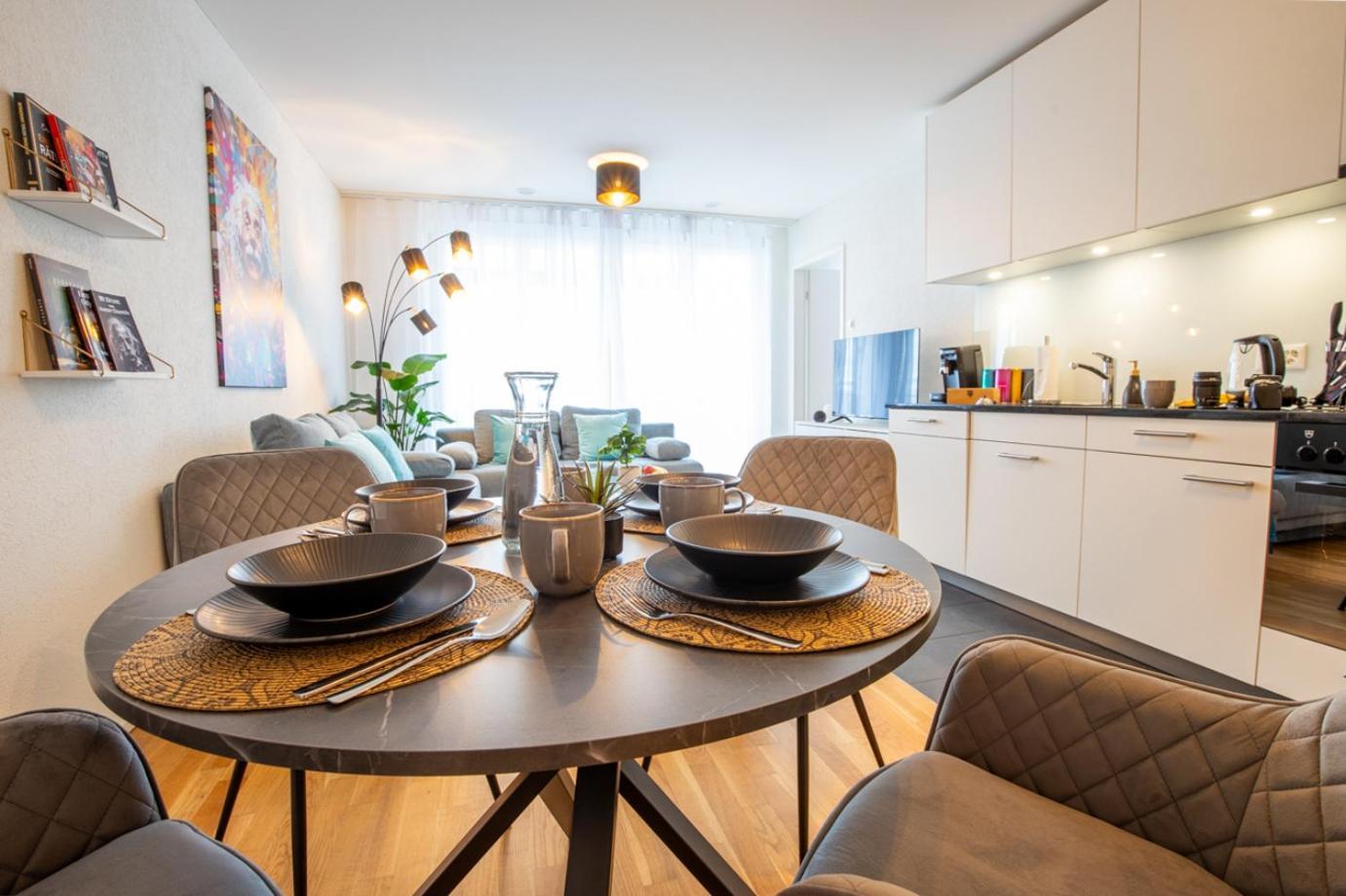 Special Einstein II Apartment Basel, Messe Kleinbasel 10-Star エクステリア 写真